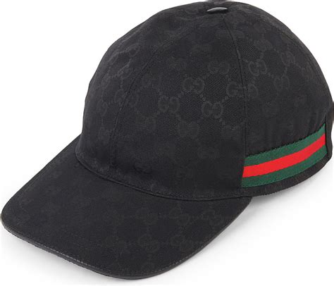 Gucci Leather Orignal Gc Baseball Cap In Black Black Black For Men Lyst