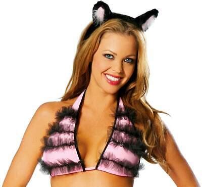 Sexy Adult Women Cute Playful Feline Kitty Cat Ears Halloween Outfit Accessory Ebay