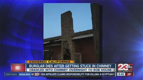 suspected burglar dies after getting stuck in chimney youtube