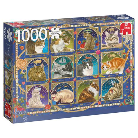 Jumbo Jigsaw Puzzle Francien Cat Horoscope 1000puzzle