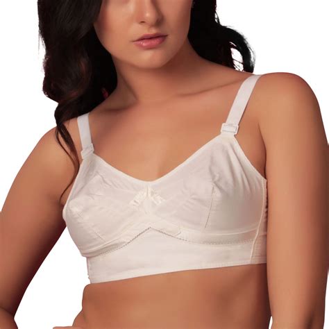 Buy Sona Womens Dynamic Full Coverage Cotton Bra White 38d At