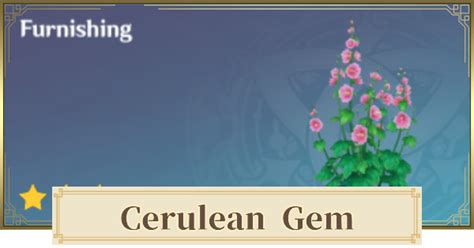 Genshin Cerulean Gem How To Craft Gamewith