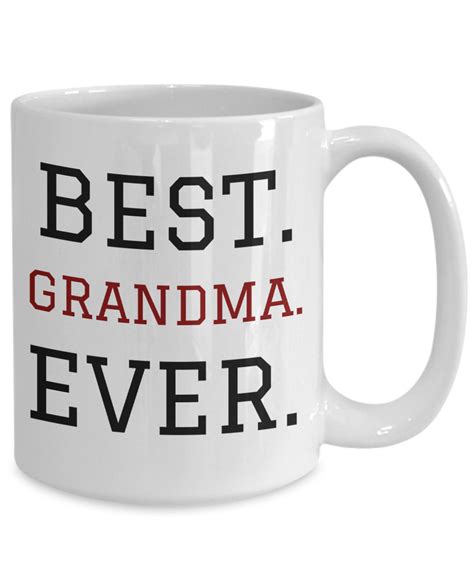 Funny Grandma Mug Best Grandma Ever Coffee Cup T For Etsy