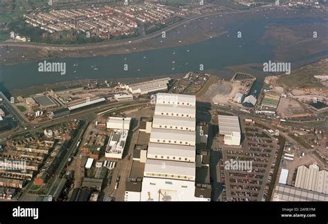 An Aerial Image Of Barrow In Furness In 1993 Cumbria North West