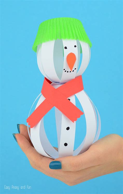 Paper Snowman Craft Winter Crafts For Kids Fun Arts
