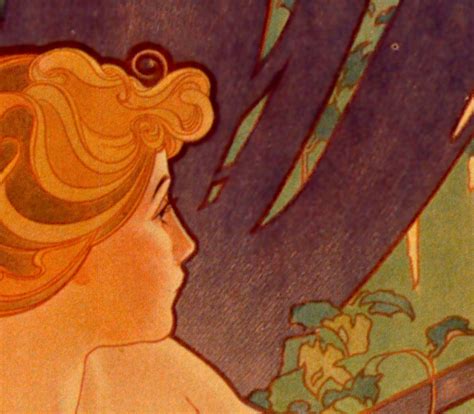 1899 Dawn And Dusk Alphonse Mucha Art Nouveau Goddess Vintage Etsy