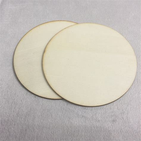 Laser Cut Out Wood Round Blank Pcs Simple Wood Shapes