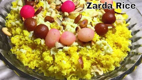 Zarda Rice Recipe मीठे ज़र्दा चावल Zafrani Zarda Sweet Chawal