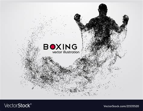 Boxing Silhouette Royalty Free Vector Image Vectorstock