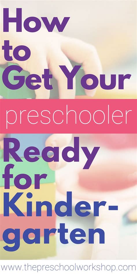 How To Get Your Preschooler Ready For Kindergarten The Preschool