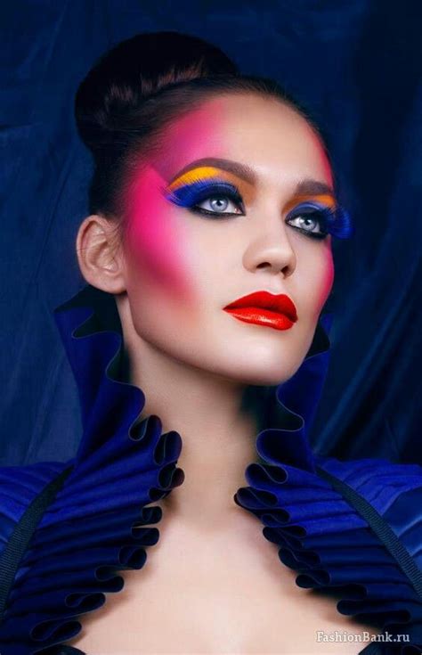 Colorful Catwalk Makeup High Fashion Makeup Fashion Makeup