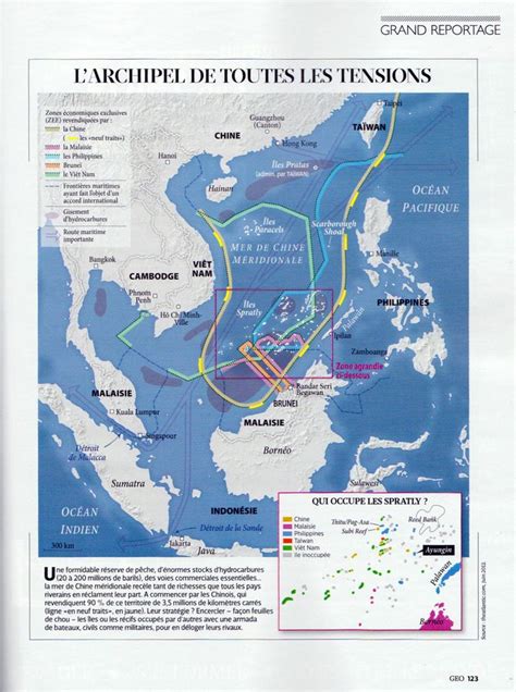 Conflit En Mer De Chine Cours - Épinglé sur Maps