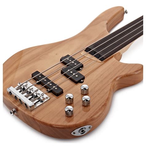 Chicago Fretless Bass Guitar By Gear4music Natural At Gear4music