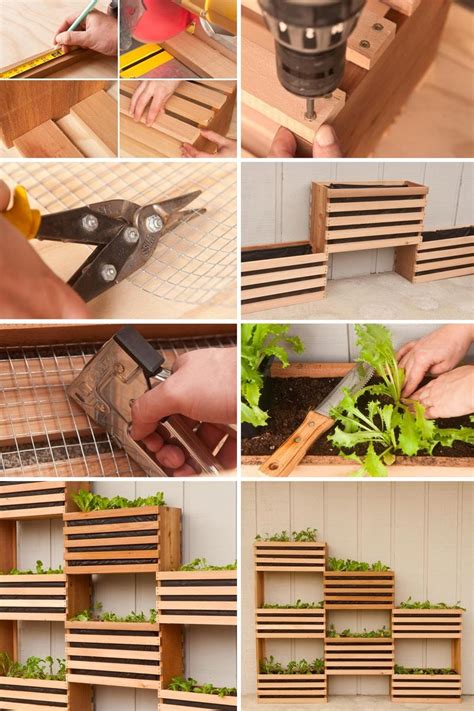 Vertical gardening is nothing more than using vertical space to grow vegetables (or herbs, or flowers, even root crops), often using containers that hang on a sunny wall. Craft Your Own Vertical Vegetable Garden - Quiet Corner