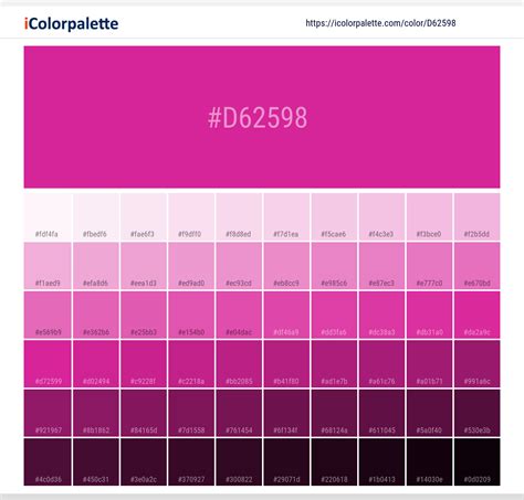 Pantone Pink C Color Hex Color Code D62598 Information Hsl Rgb