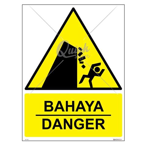 Ws042 Danger Falling Rocks Signage Safetyware Sdn Bhd