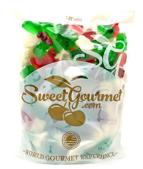 Sweetgourmet Christmas Gummi Bears Red Green White