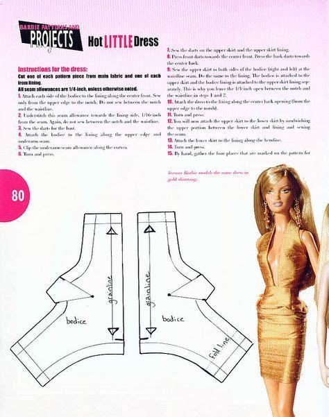 Sewing Pattern Of The Day Sewing Barbie Clothes Barbie Sewing Patterns Barbie Dress Pattern