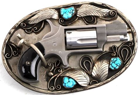 Naa Mini Revolver Pocket Belt Buckle Pistol 22 Lr