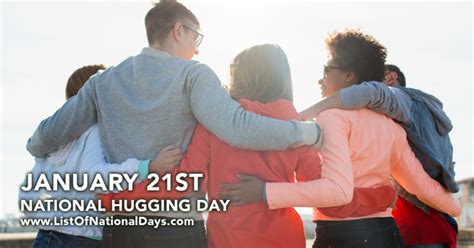 National Hugging Day List Of National Days