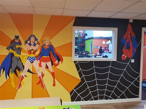 Completed Super Hero Murals At Minis Play Centre In Preston Jennifer