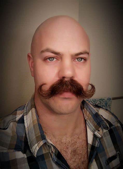 Pin By Lee Fenwick On My Style Mustache Men Bald With Beard