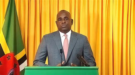 prime minister roosevelt skerrit announces the new look of cabinet ministers dom767