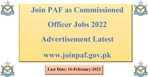 Join Paf As Commissioned Officer Jobs 2022 Advertisement Latest Filectory