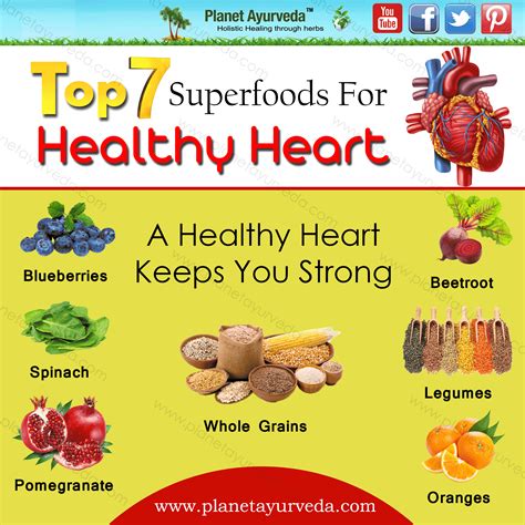 Top 7 Superfoods For Healthy Heart Superfoods Healthy Holistic Healing