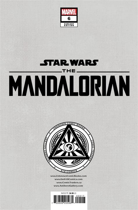 Star Wars The Mandalorian Season 2 6 Unknown Comics Kaare Andrews Ex Furycomix