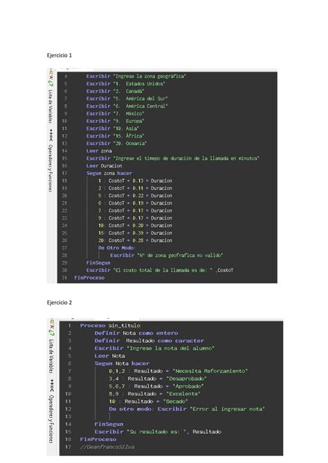 S09 S1 Resolver Ejercicios Principios De Algoritmos Ejercicio