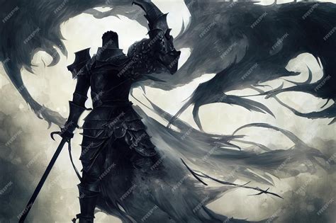 Premium Photo Dark Berserk Demon Knight Dark Fantasy Painting