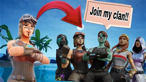 I Joined A New Fortnite Clan Youtube