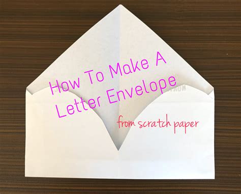 Diy Letter Envelope The Blog Of Light Ong