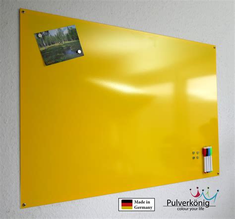 Magnettafel Memoboard Whiteboard Pinnwand Farbe Gelb Inkl Zubehö