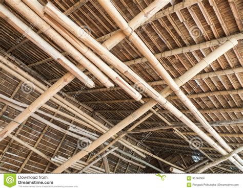 Thatch Roof With The Bamboo Structure Stock Photo Image Of Design