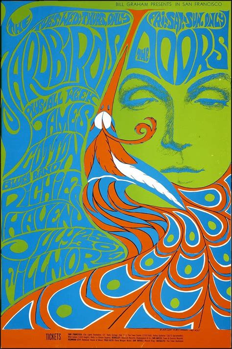 the doors concert poster psychedelic poster psychedelic design vintage concert posters