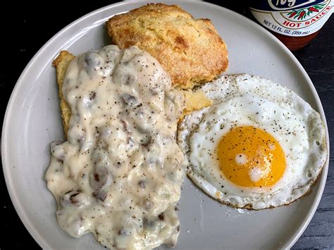 Homemade Biscuits And Gravy Food