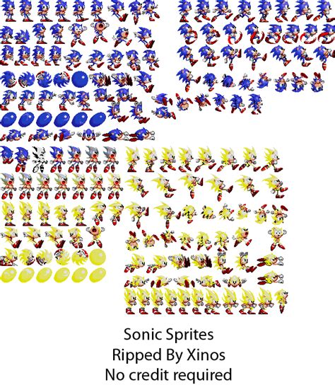 The Ultimate Sonic The Hedgehog Sprite Sheet By Justi