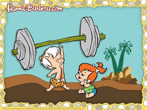 The Flintstones The Flintstones Pebbles And Bamm Bamm Wallpaper Classic Cartoon Characters