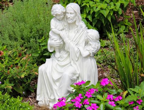 Jesus And The Children Garden Statue