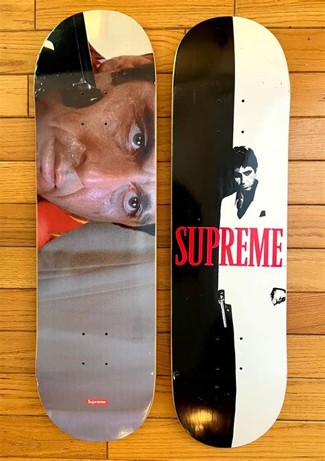 Supreme Hype X Supreme Scarface Split Skateboard Deck Set Of 2 Grailed