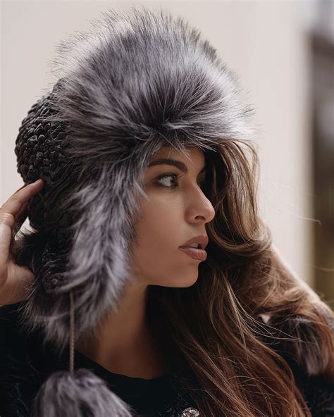 Womens Faux Fur Hats Womens Trapper Hat Womens Winter Hats With
