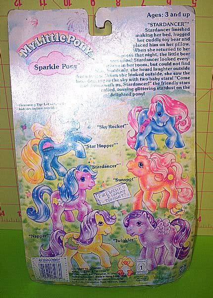 @partypoison so, holly looks like stardancer. G1 My Little Pony Sparkle Pony Stardancer backcard | My ...