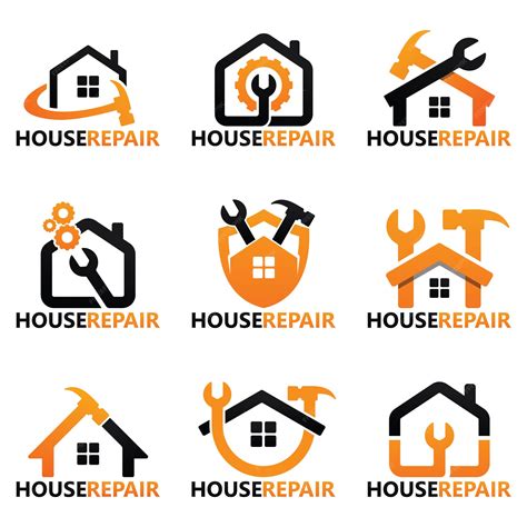 Premium Vector Set Of House Repair Logo Template