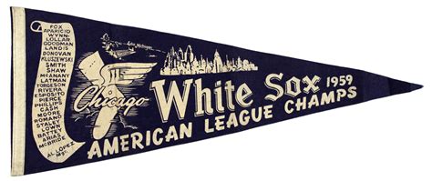 Lot Detail 1959 Chicago White Sox American League Champions Scroll Pennant Full Size