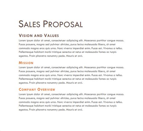 Free 20 Sample Sales Proposal Templates In Illustrator Indesign Ms