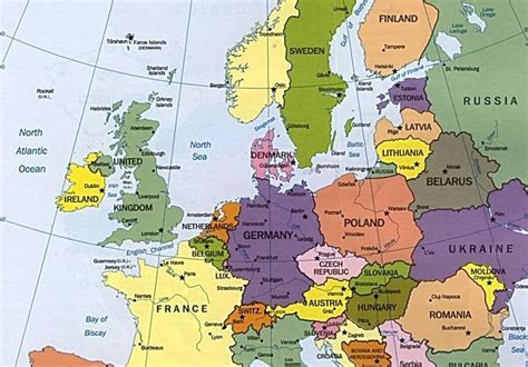 Pense Think Mapa Da Europa