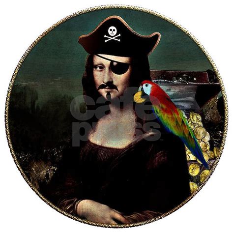 Mona Lisa Pirate Captain Shower Curtain By Gravityx9 Cafepress