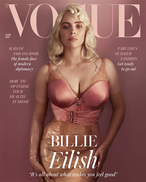 Billie Eilish Poses For Vogue Shows Off Her Curves In Stunning New